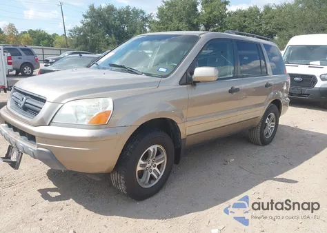 2005 Honda Pilot Ex из США, поврежденный, VIN 5FNYF18465B010443